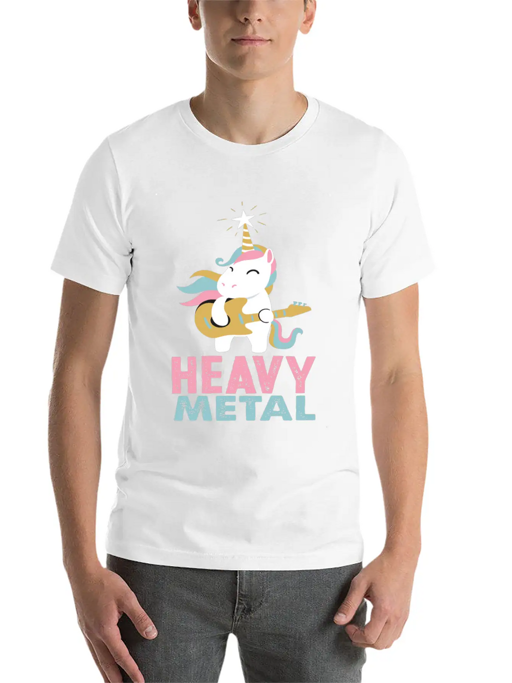 Unicorn Heavy Metal Music Essential Cotton Tee For Daily Outfits – Unisex Style