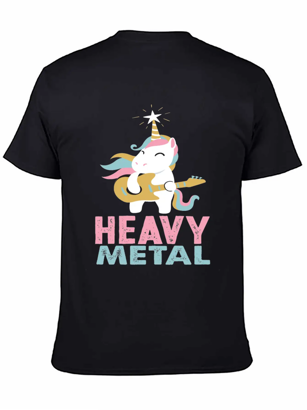 Unicorn Heavy Metal Music Essential Cotton Tee For Daily Outfits – Unisex Style