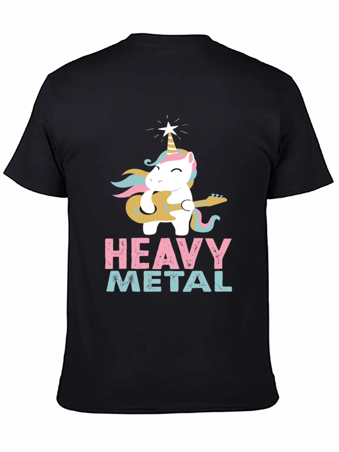 Unicorn Heavy Metal Music Essential Cotton Tee For Daily Outfits – Unisex Style