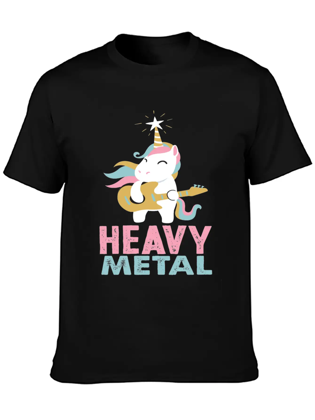 Unicorn Heavy Metal Music Essential Cotton Tee For Daily Outfits – Unisex Style