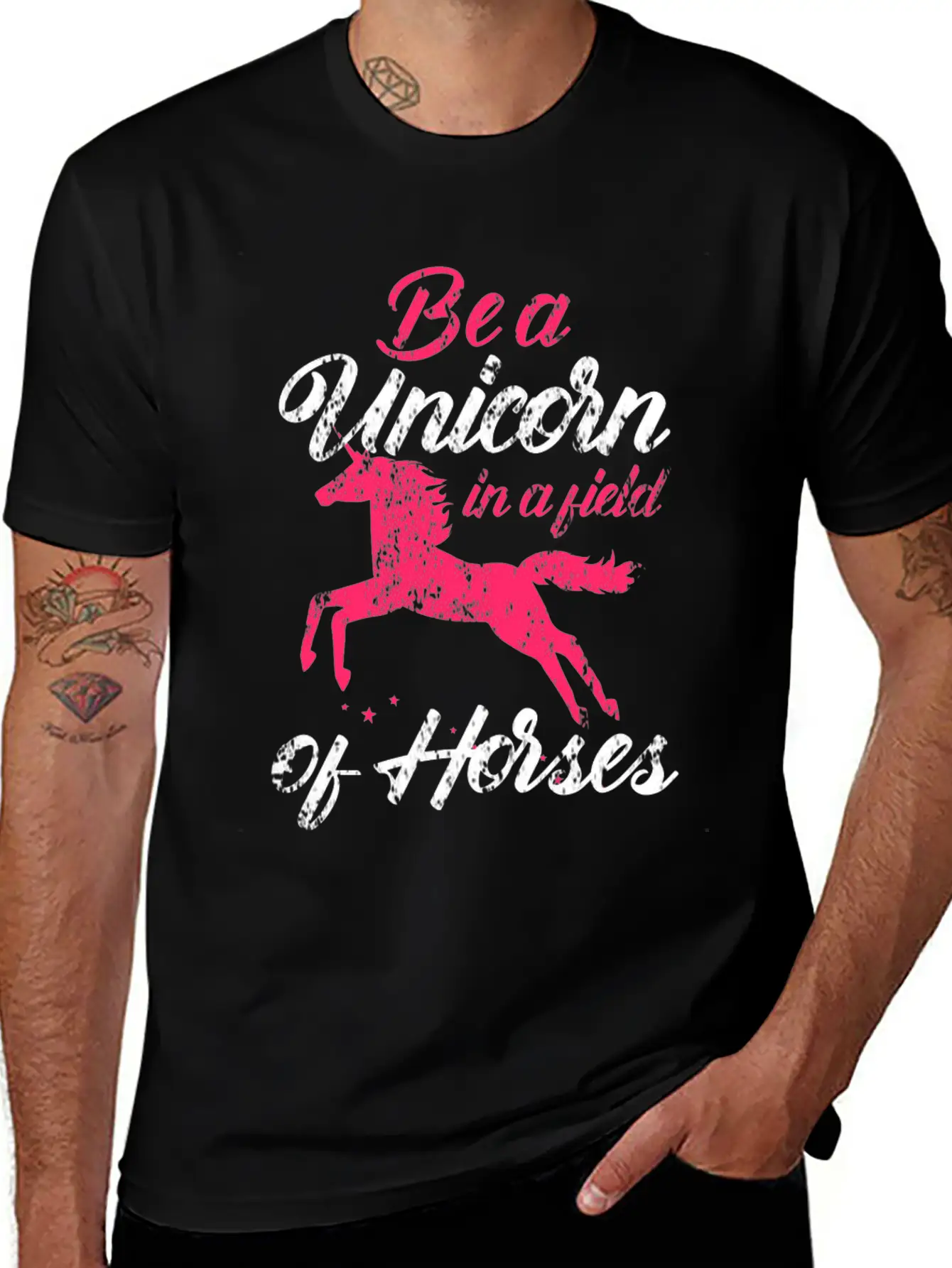 Unicorn Magic Rainbow Gift Relaxed Everyday Tee – Lightweight And Durable Cotton