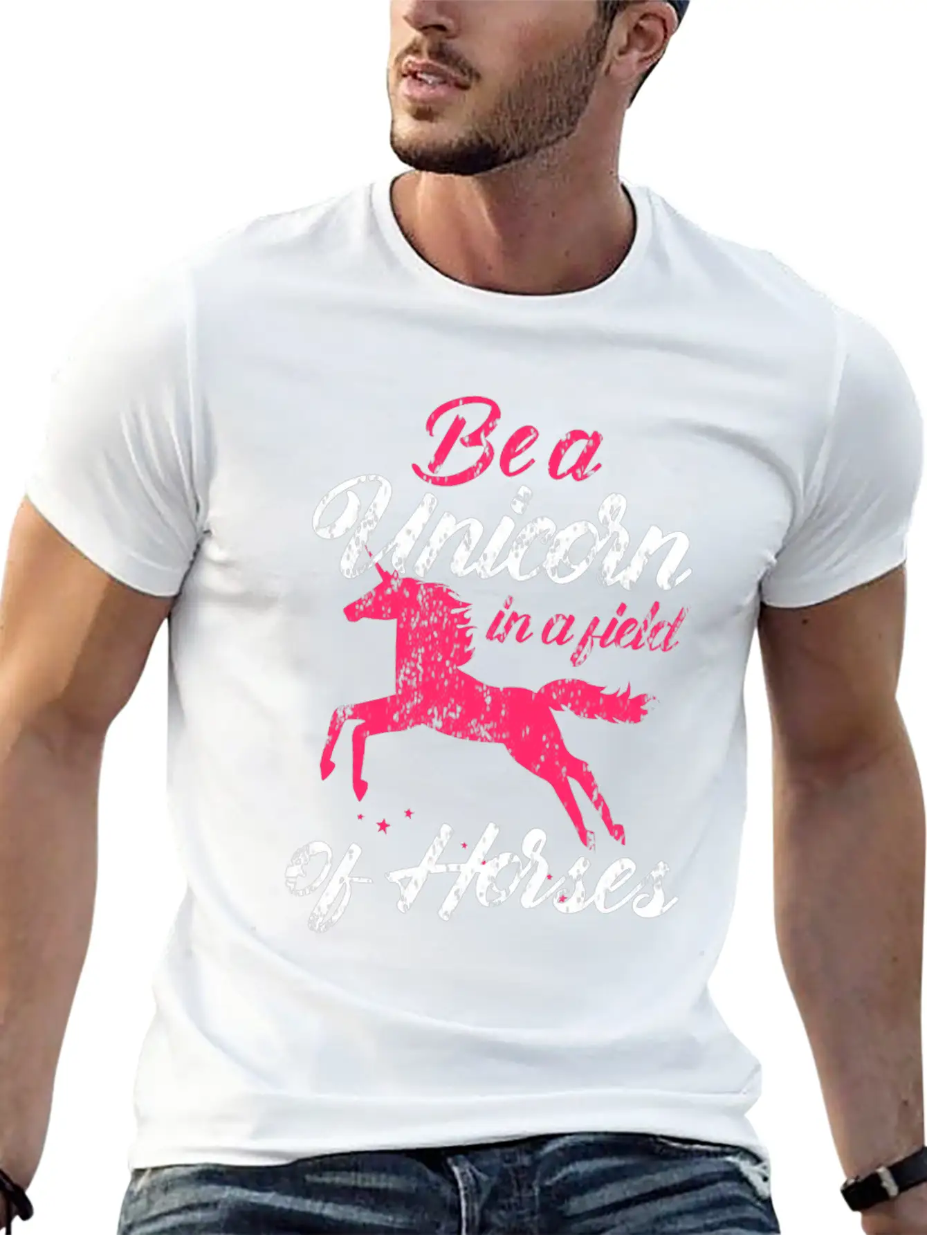 Unicorn Magic Rainbow Gift Relaxed Everyday Tee – Lightweight And Durable Cotton