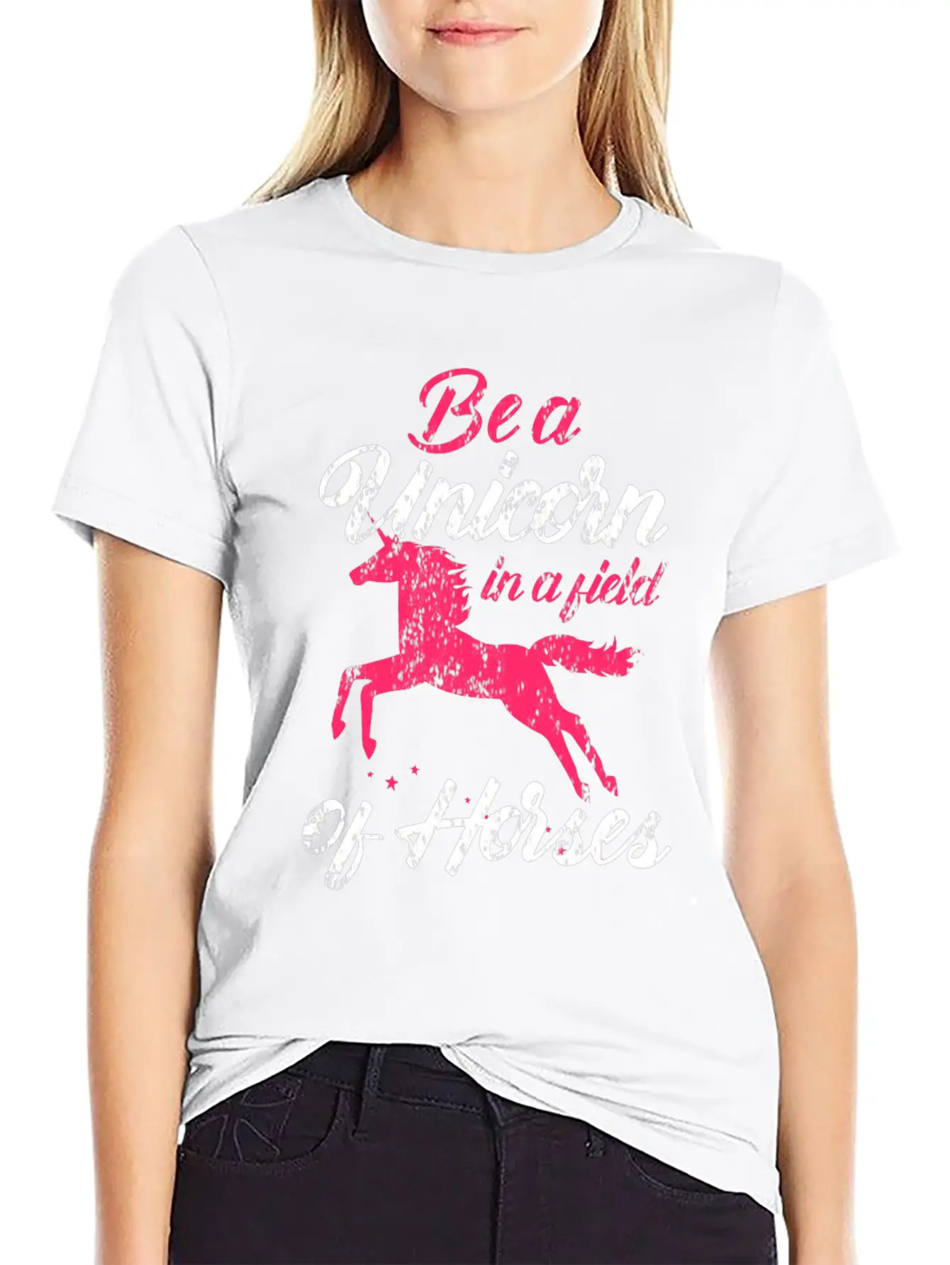 Unicorn Magic Rainbow Gift Relaxed Everyday Tee – Lightweight And Durable Cotton
