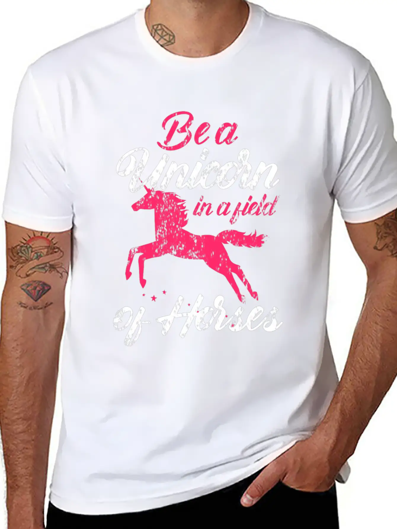Unicorn Magic Rainbow Gift Relaxed Everyday Tee – Lightweight And Durable Cotton