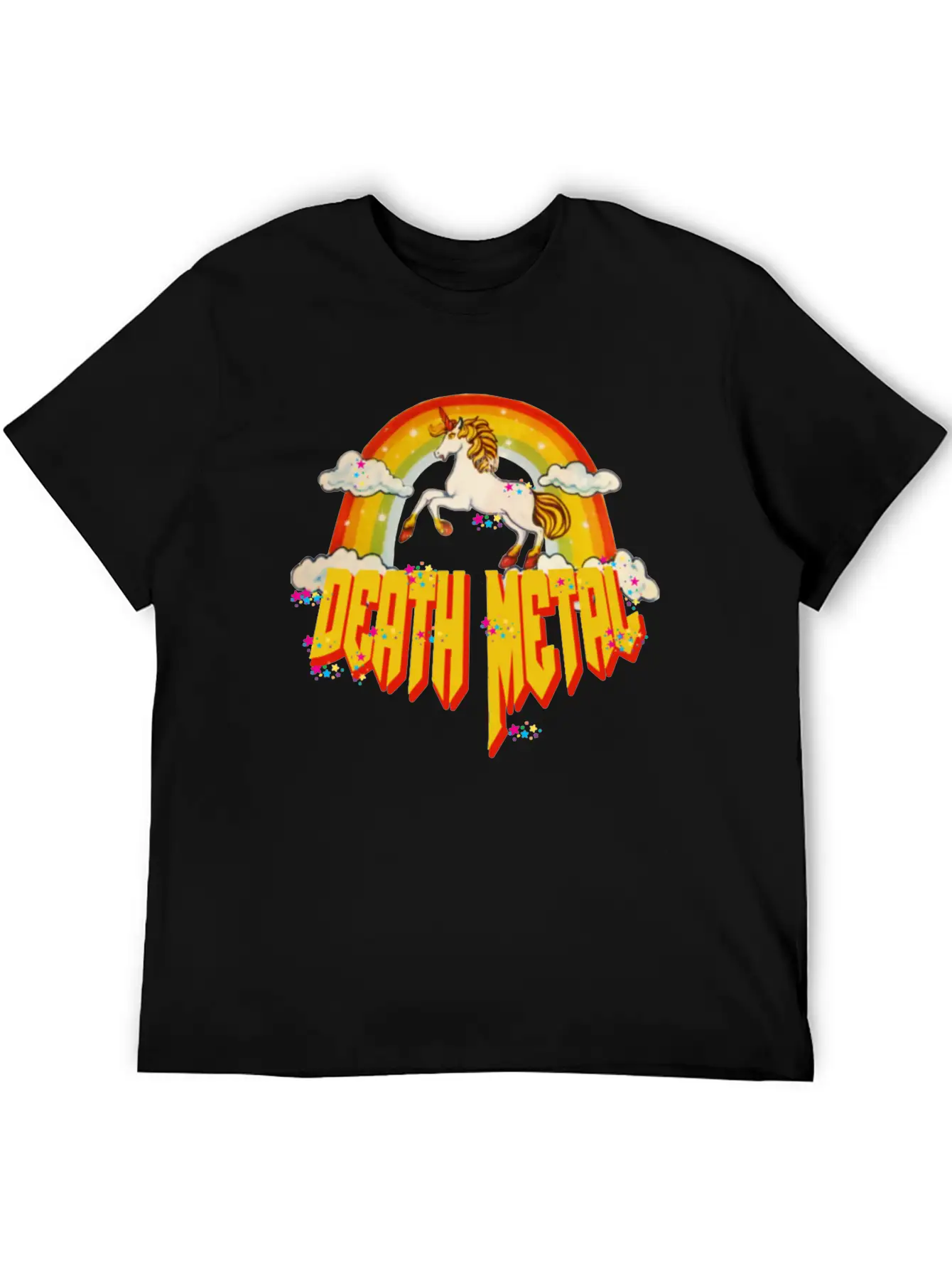 Unicorn Of Death Metal Breathable Graphic T-Shirt – Perfect For Casual Days
