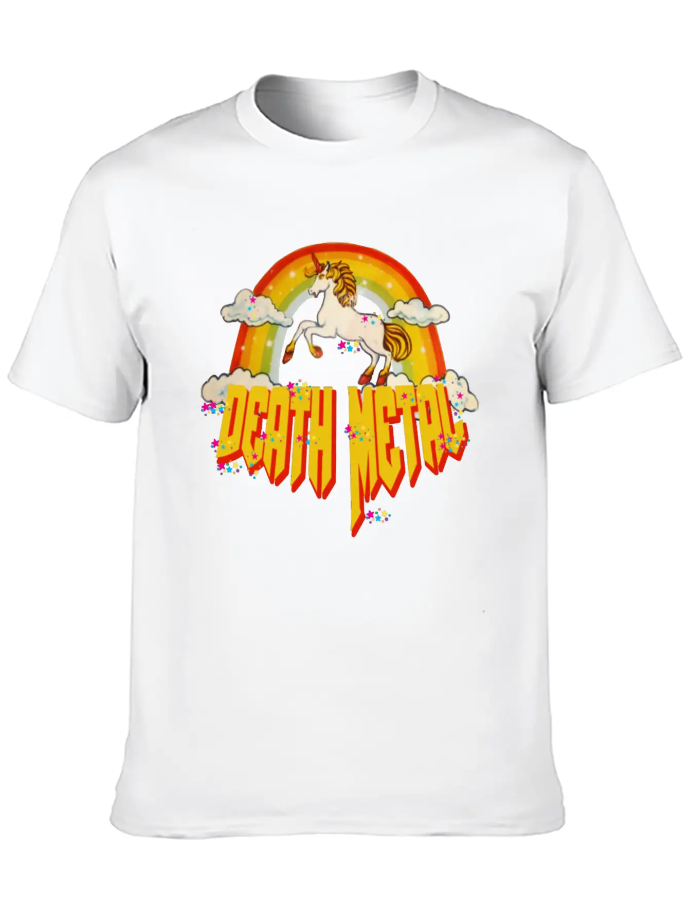 Unicorn Of Death Metal Breathable Graphic T-Shirt – Perfect For Casual Days