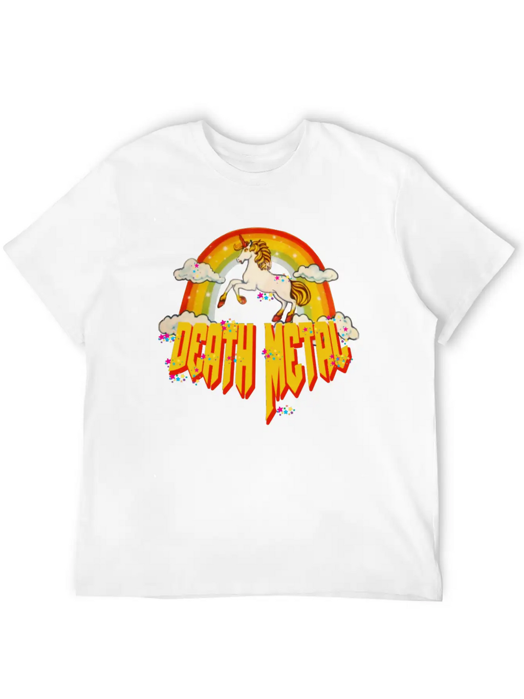 Unicorn Of Death Metal Breathable Graphic T-Shirt – Perfect For Casual Days