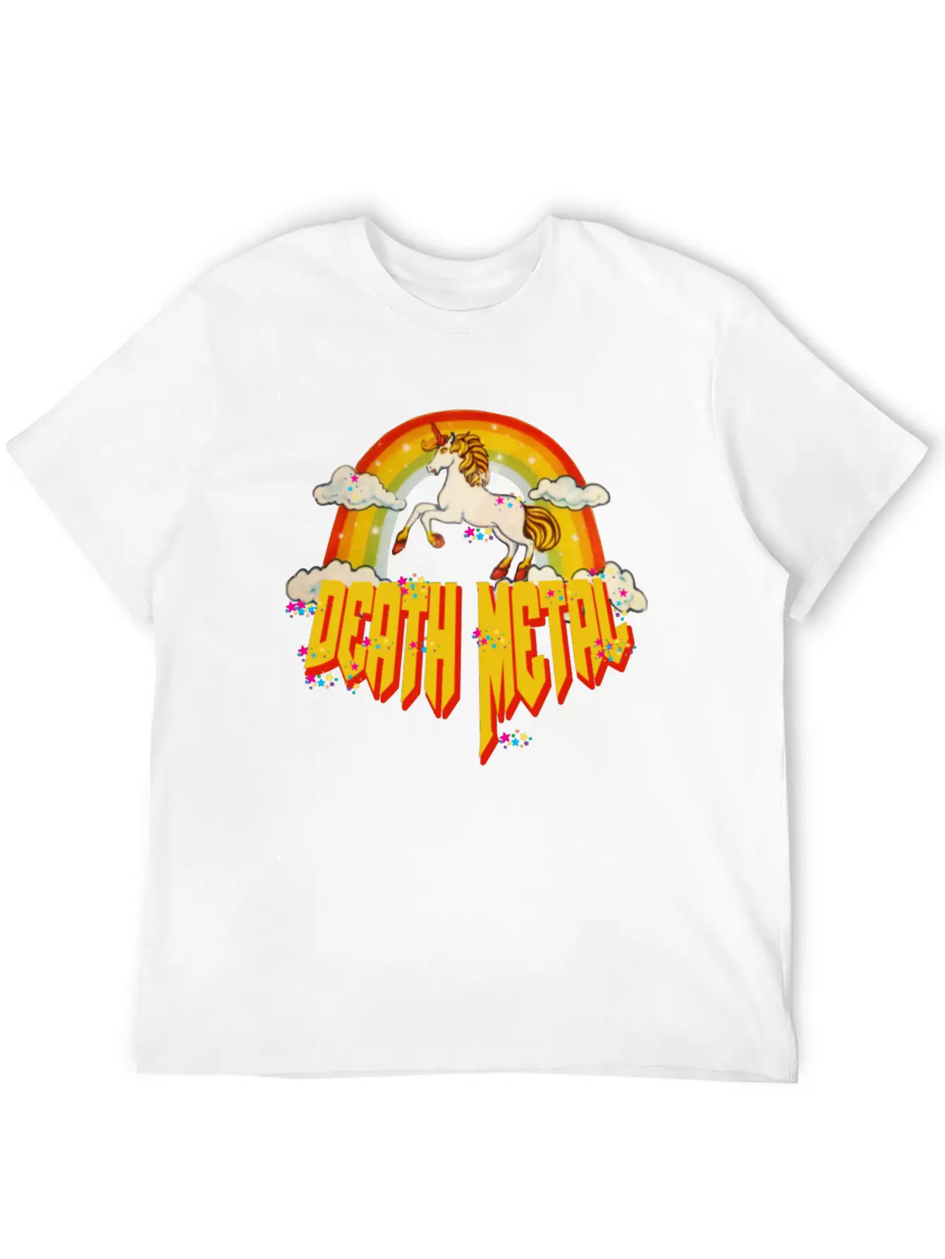 Unicorn Of Death Metal Breathable Graphic T-Shirt – Perfect For Casual Days
