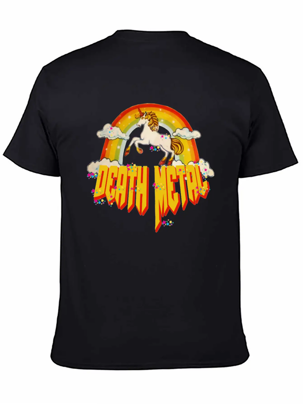 Unicorn Of Death Metal Breathable Graphic T-Shirt – Perfect For Casual Days