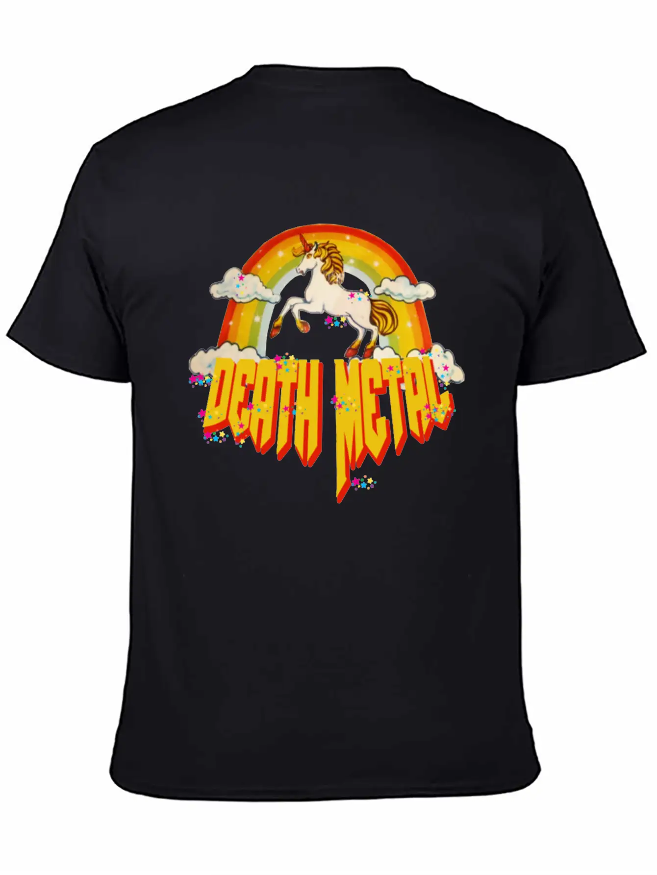 Unicorn Of Death Metal Breathable Graphic T-Shirt – Perfect For Casual Days