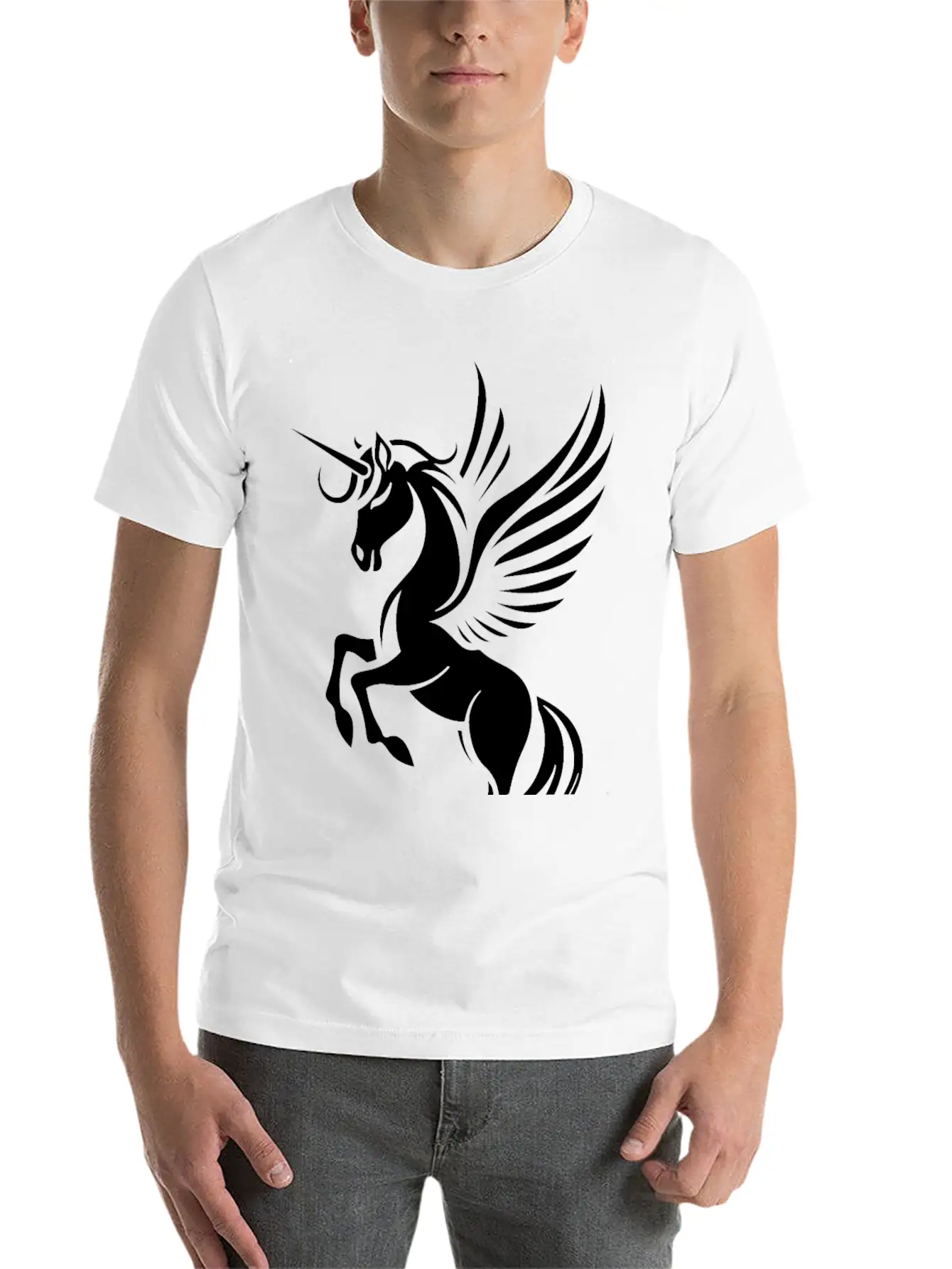 Unicorn Pegasus, Cute Unicorn Relaxed Everyday Tee – Lightweight And Durable Cotton