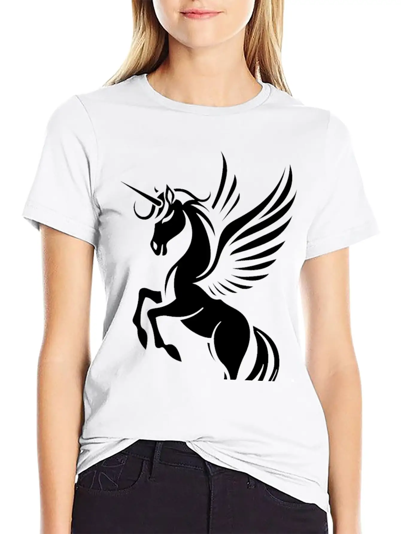 Unicorn Pegasus, Cute Unicorn Relaxed Everyday Tee – Lightweight And Durable Cotton