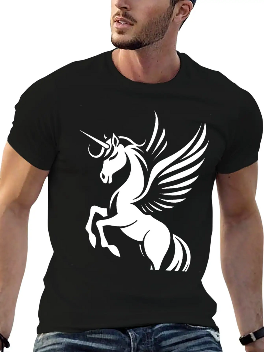 Unicorn Pegasus, Cute Unicorn Relaxed Everyday Tee – Lightweight And Durable Cotton