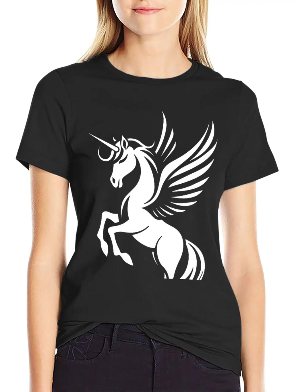 Unicorn Pegasus, Cute Unicorn Relaxed Everyday Tee – Lightweight And Durable Cotton