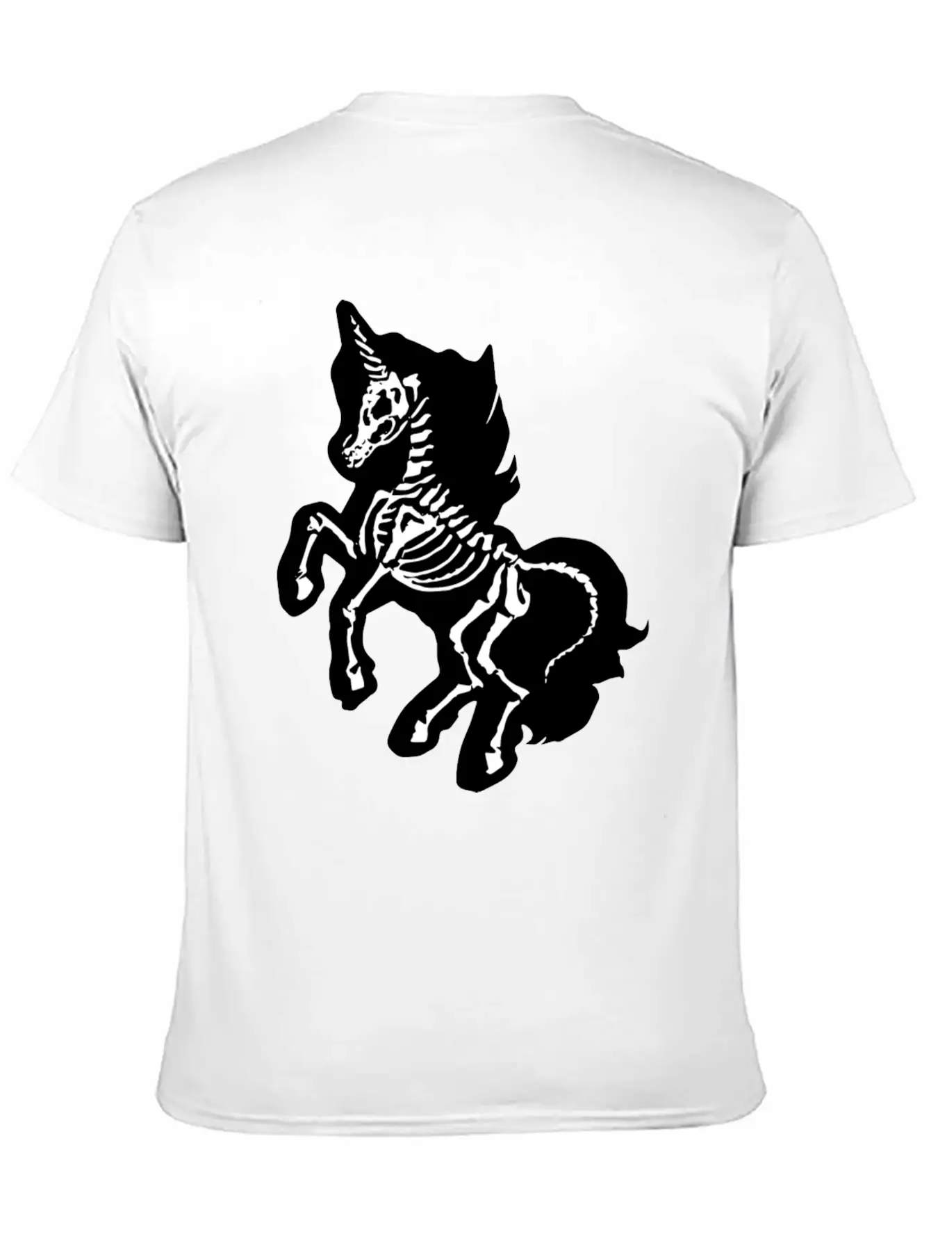 Unicorn Skeleton Breathable Soft Cotton T-Shirt – Timeless Casual Look