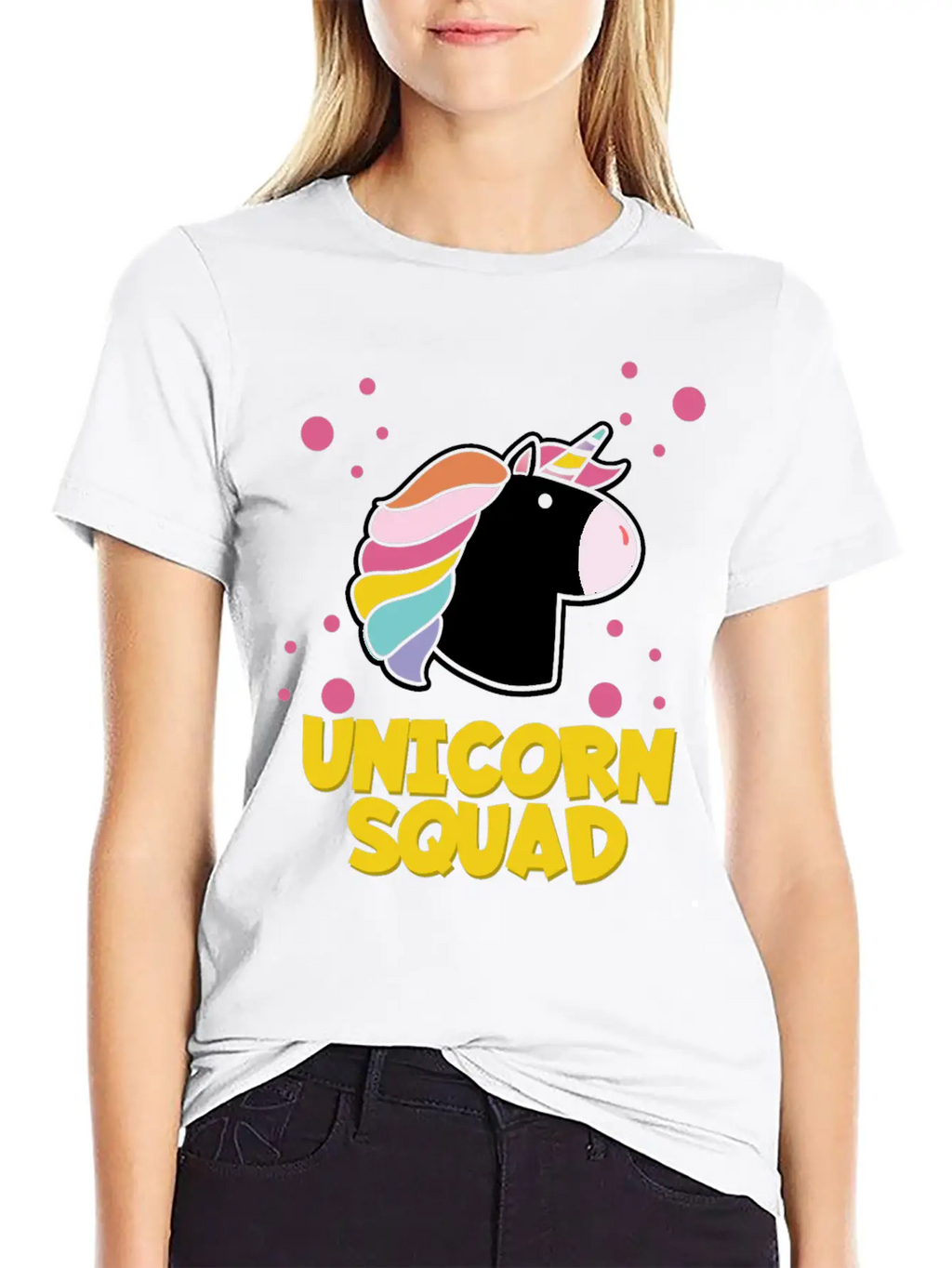 Unicorn - Unicorn Squad Essential Cotton Tee For Daily Outfits – Unisex Style