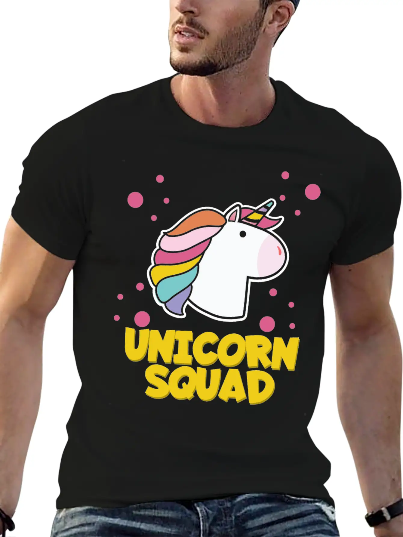 Unicorn - Unicorn Squad Essential Cotton Tee For Daily Outfits – Unisex Style