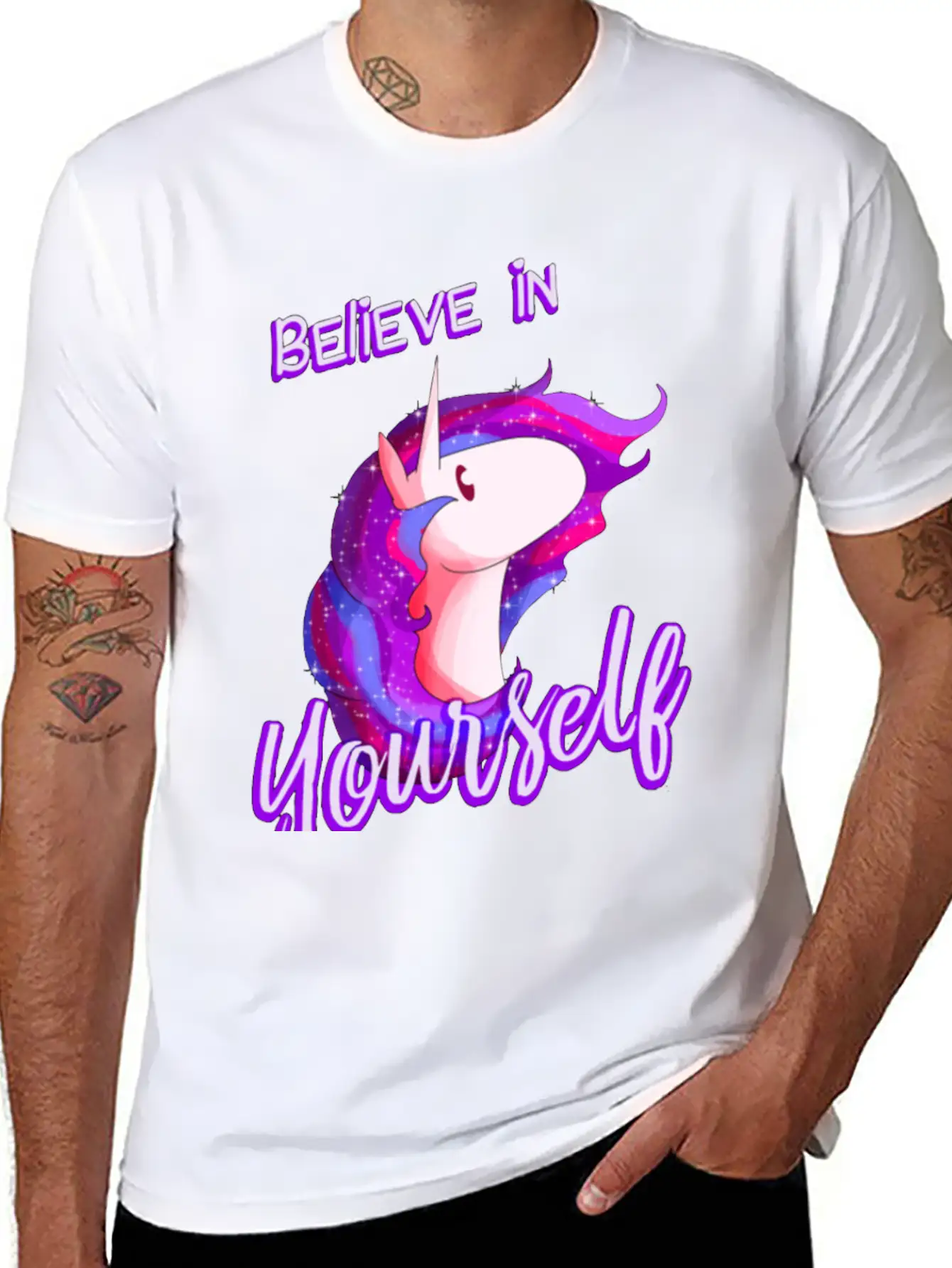 Unicorns Basic Graphic T-Shirt – Daily Comfort In Soft Cotton