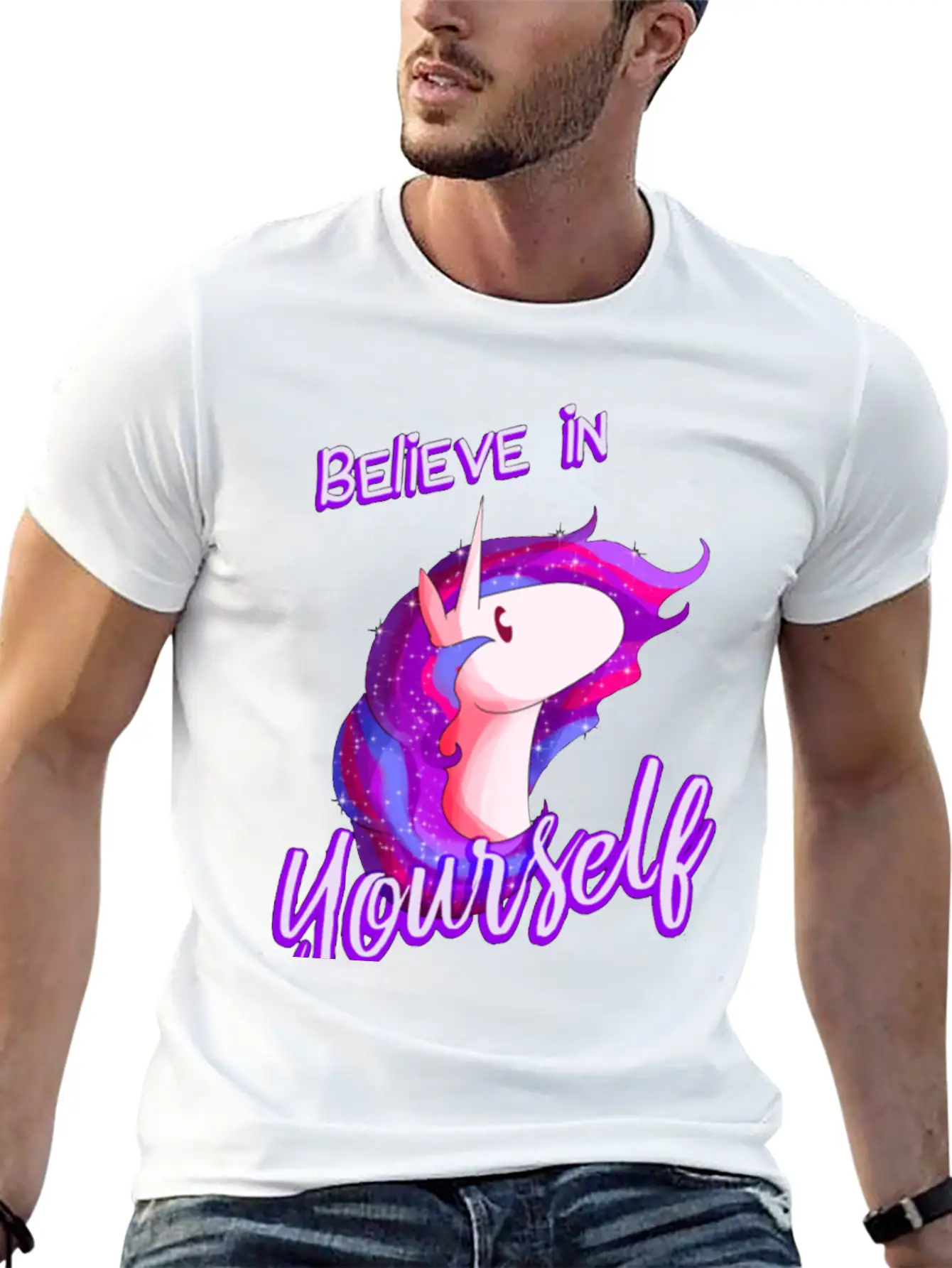 Unicorns Basic Graphic T-Shirt – Daily Comfort In Soft Cotton