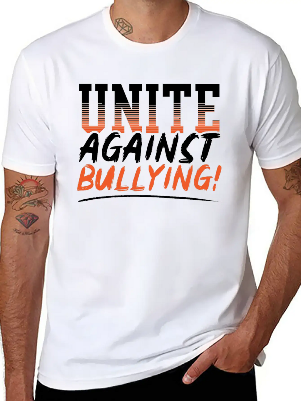 Unite Against Bullying Anti Bullying Orange Day Stylish Everyday T-Shirt – Unisex Basic Cotton Tee