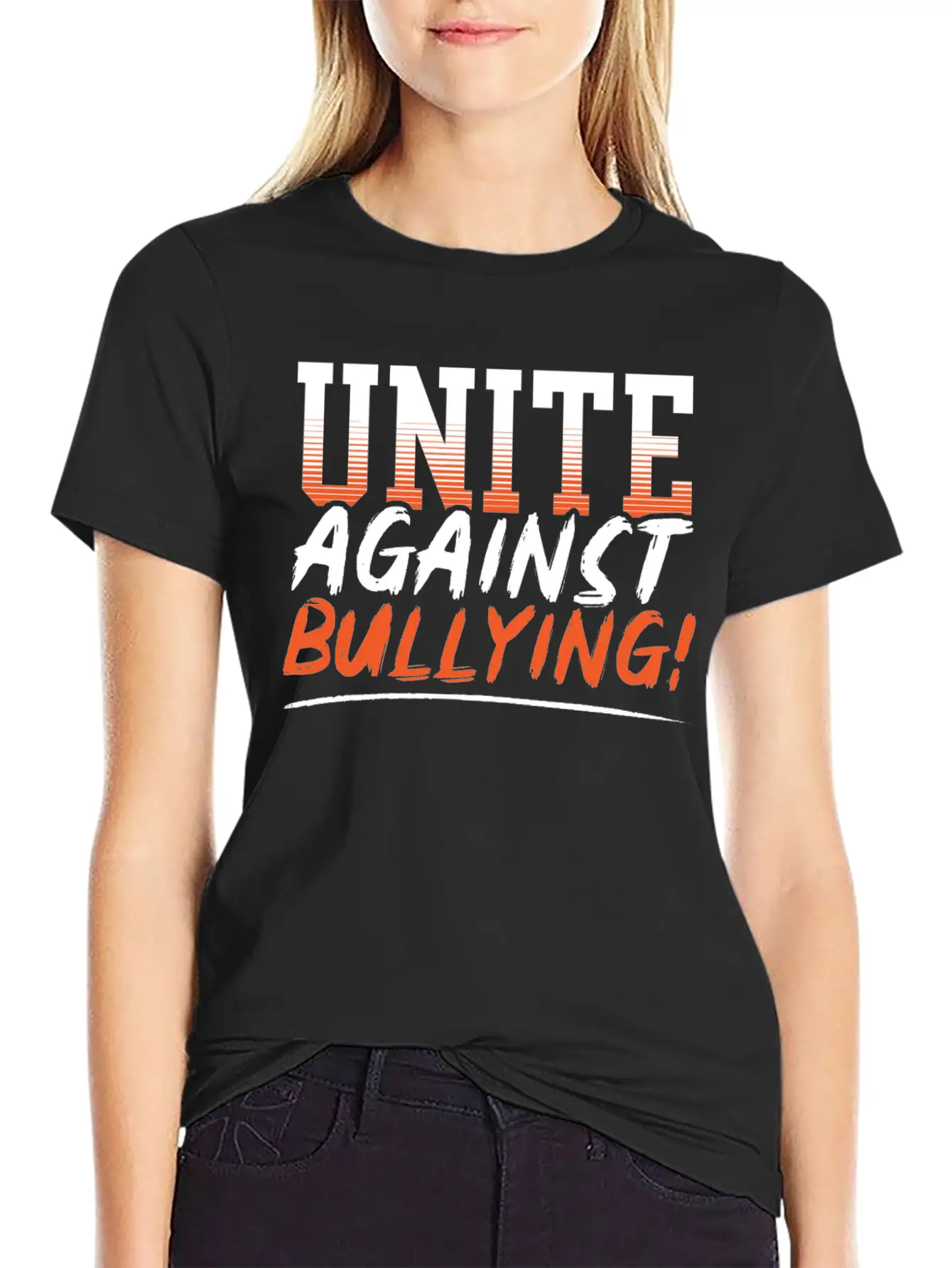 Unite Against Bullying Anti Bullying Orange Day Stylish Everyday T-Shirt – Unisex Basic Cotton Tee