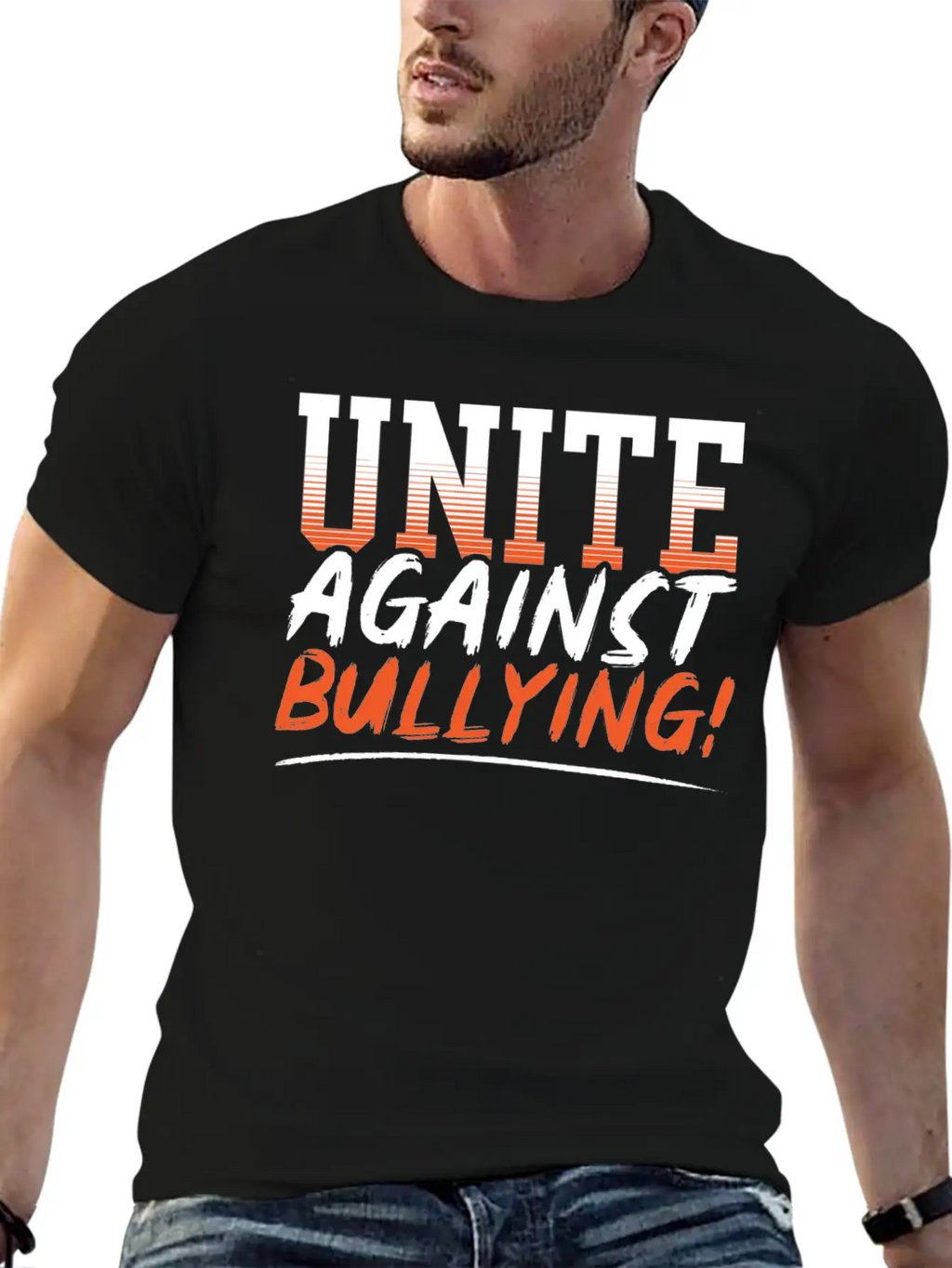 Unite Against Bullying Anti Bullying Orange Day Stylish Everyday T-Shirt – Unisex Basic Cotton Tee