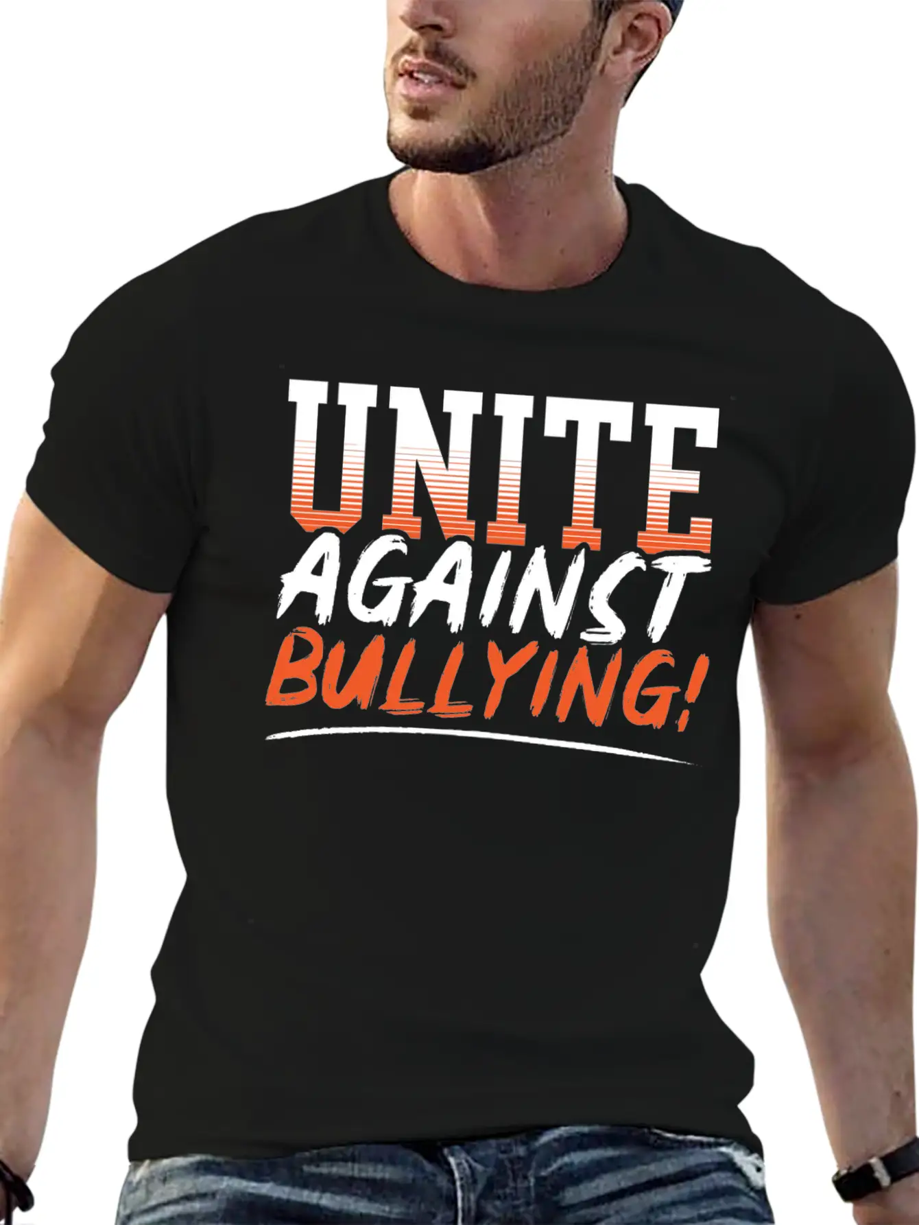Unite Against Bullying Anti Bullying Orange Day Stylish Everyday T-Shirt – Unisex Basic Cotton Tee