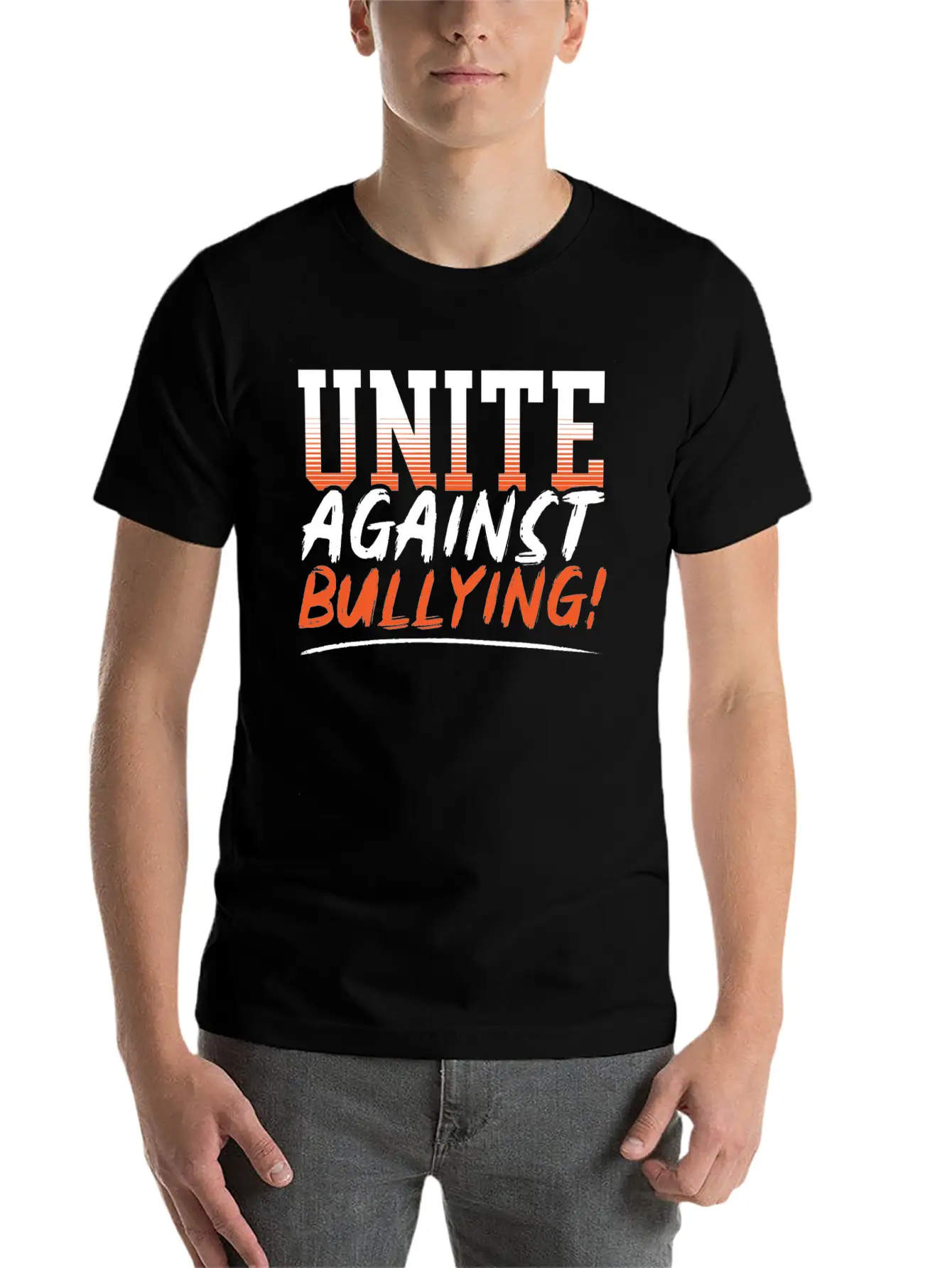 Unite Against Bullying Anti Bullying Orange Day Stylish Everyday T-Shirt – Unisex Basic Cotton Tee