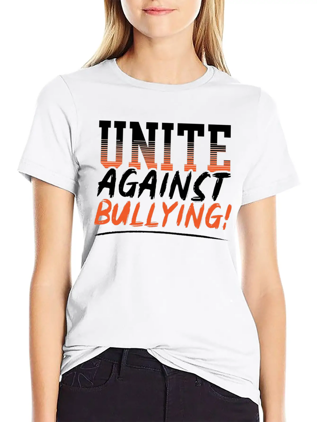 Unite Against Bullying Anti Bullying Orange Day Stylish Everyday T-Shirt – Unisex Basic Cotton Tee