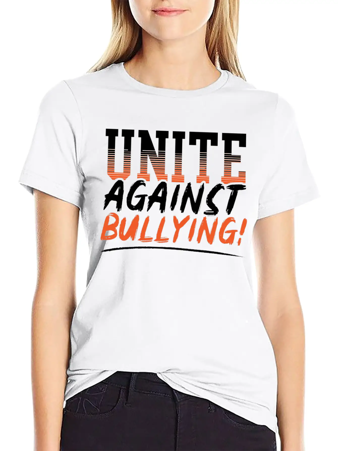 Unite Against Bullying Anti Bullying Orange Day Stylish Everyday T-Shirt – Unisex Basic Cotton Tee
