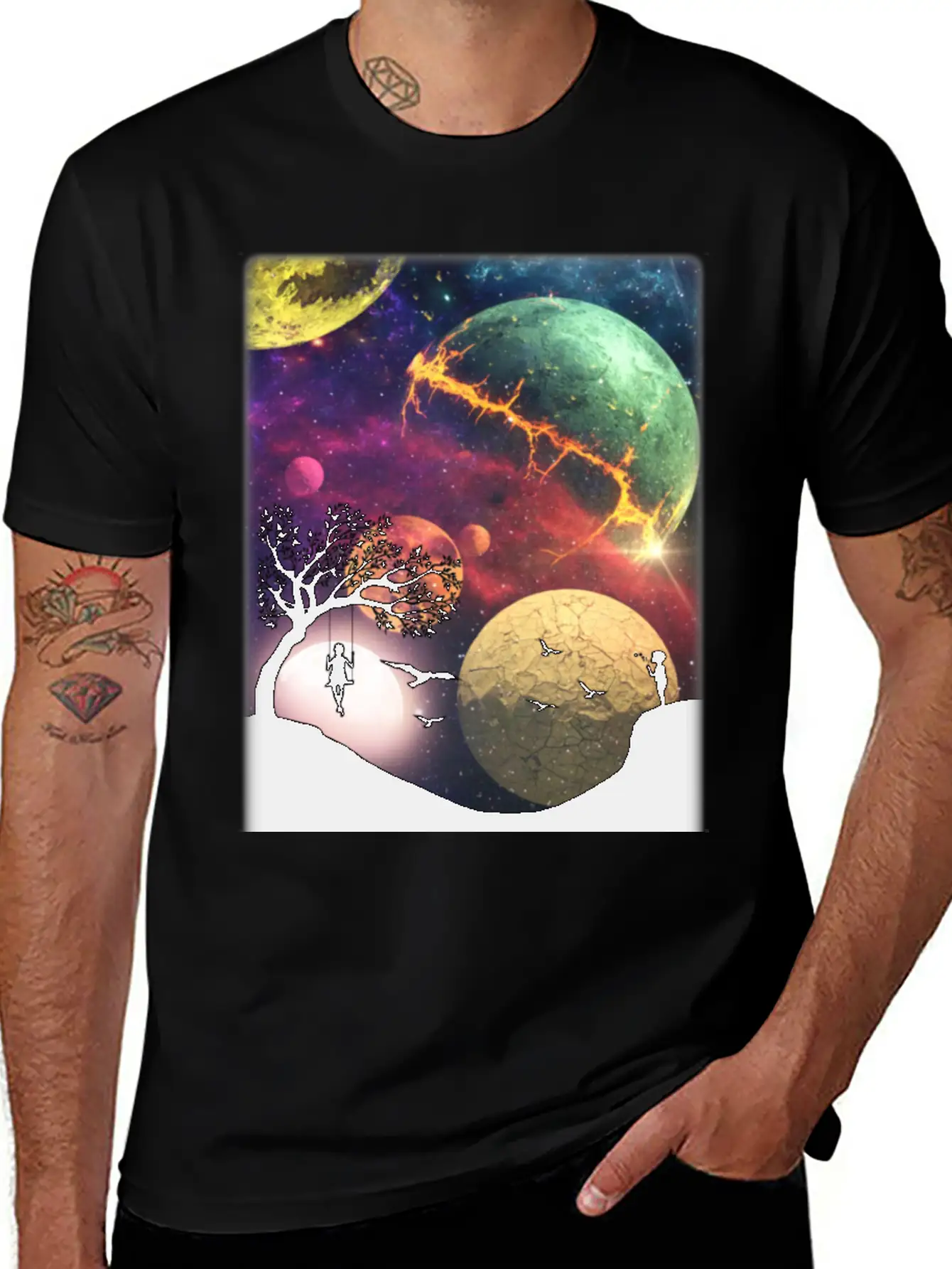 Universe Essential Cotton Tee For Daily Outfits – Unisex Style
