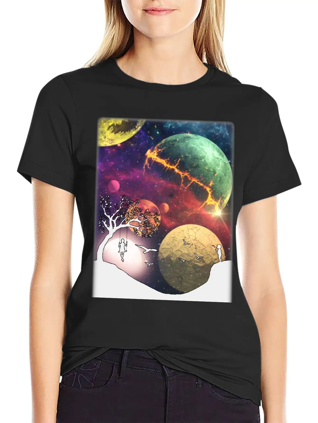 Universe Essential Cotton Tee For Daily Outfits – Unisex Style