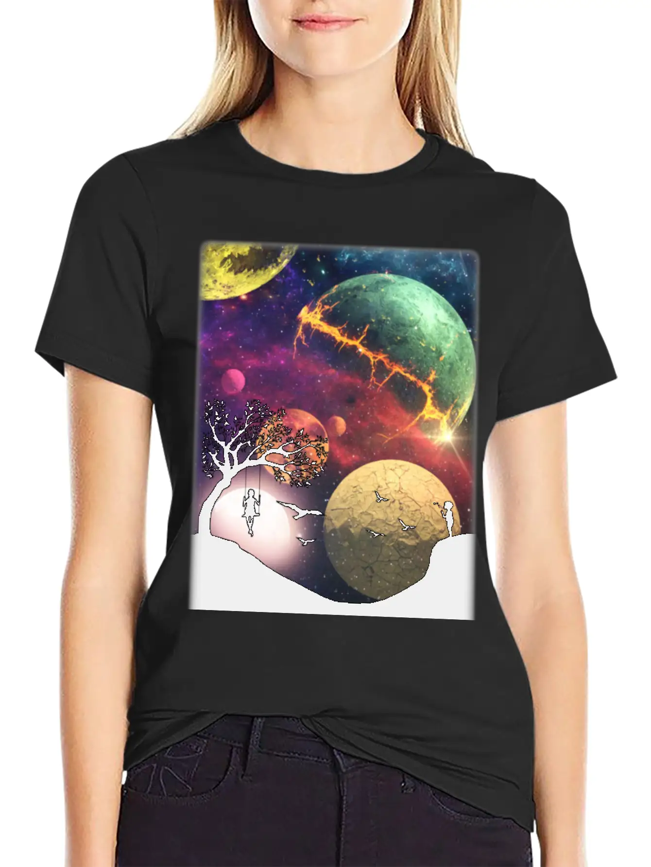 Universe Essential Cotton Tee For Daily Outfits – Unisex Style