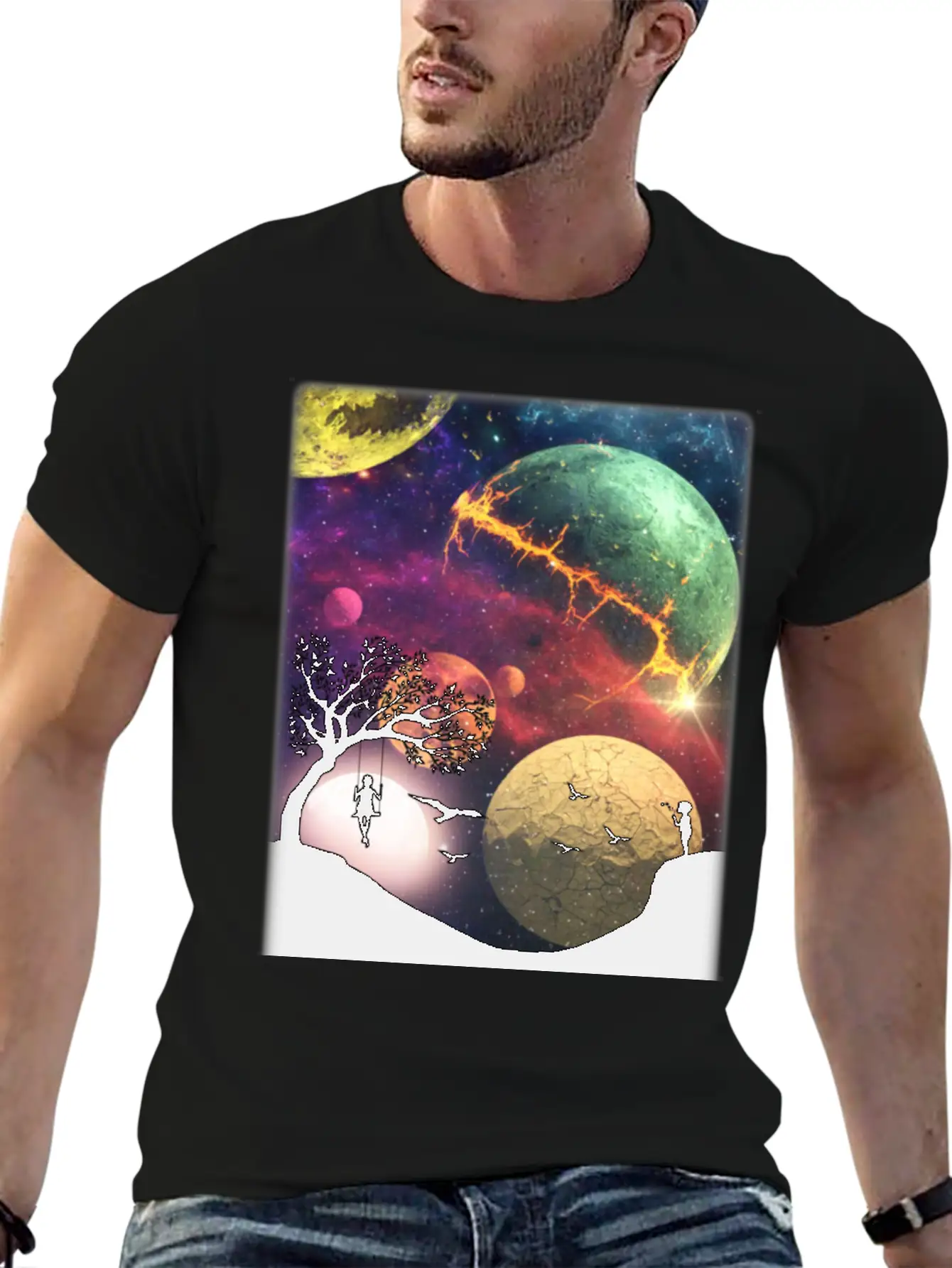 Universe Essential Cotton Tee For Daily Outfits – Unisex Style