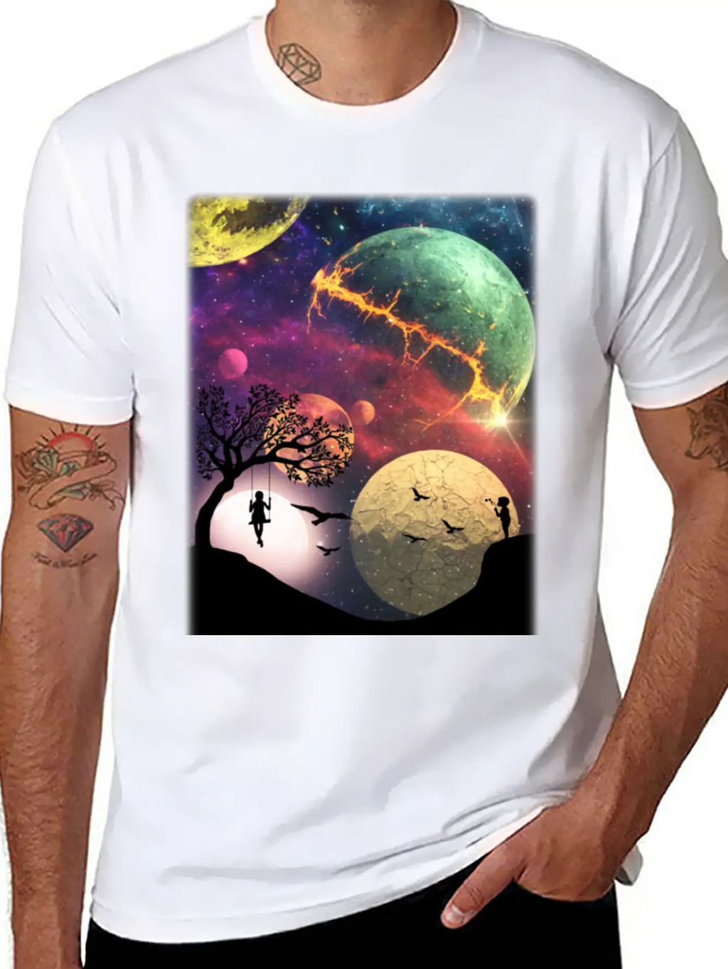 Universe Essential Cotton Tee For Daily Outfits – Unisex Style