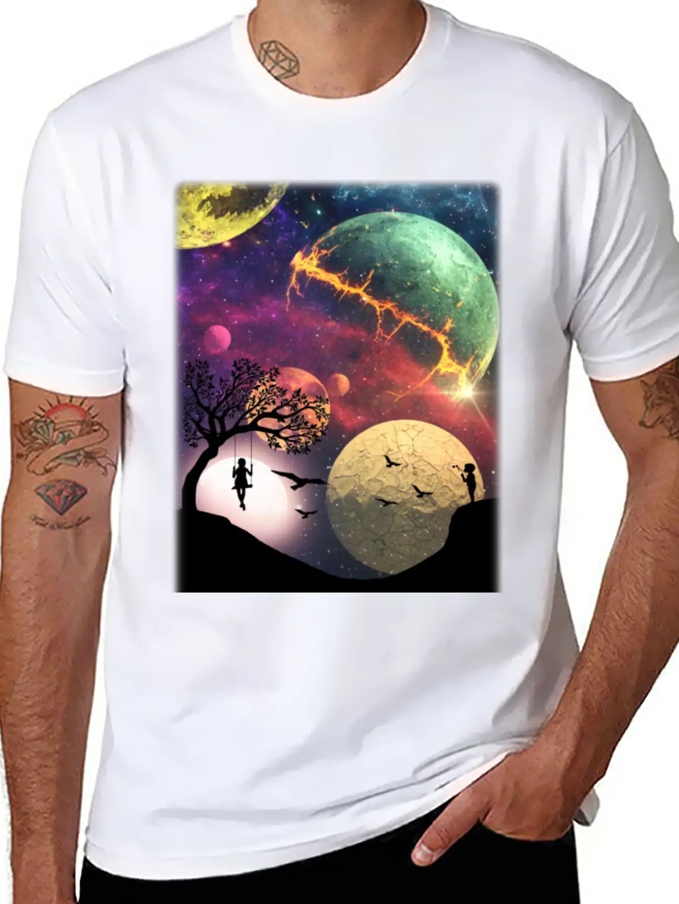 Universe Essential Cotton Tee For Daily Outfits – Unisex Style
