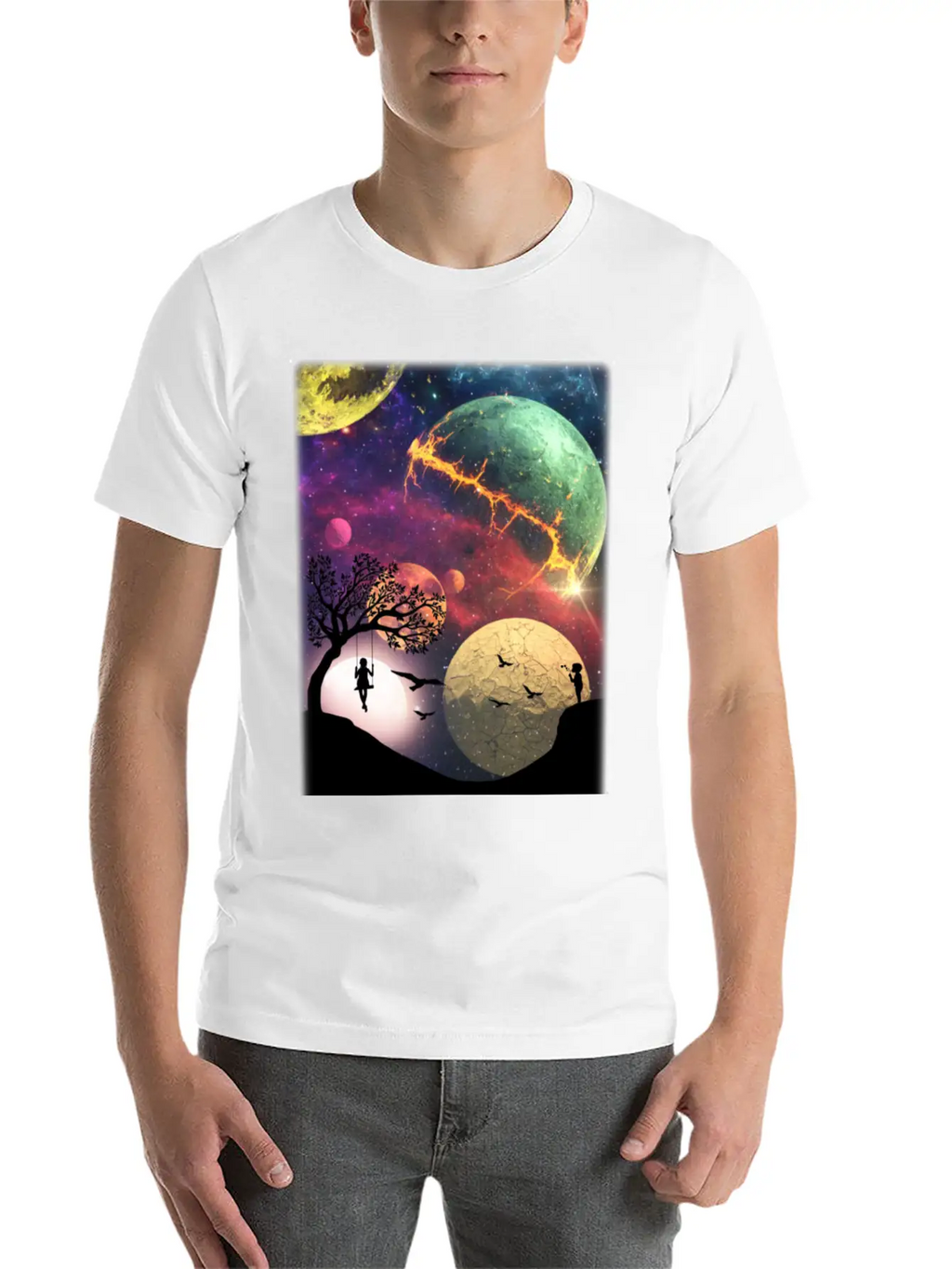 Universe Essential Cotton Tee For Daily Outfits – Unisex Style
