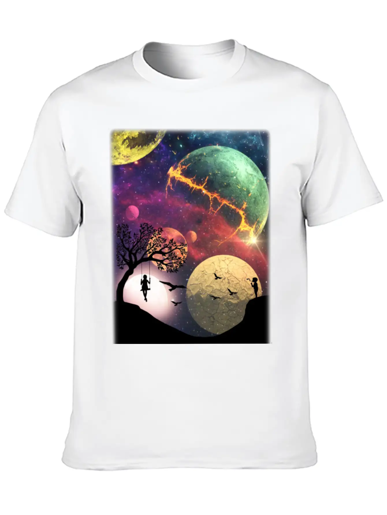 Universe Essential Cotton Tee For Daily Outfits – Unisex Style