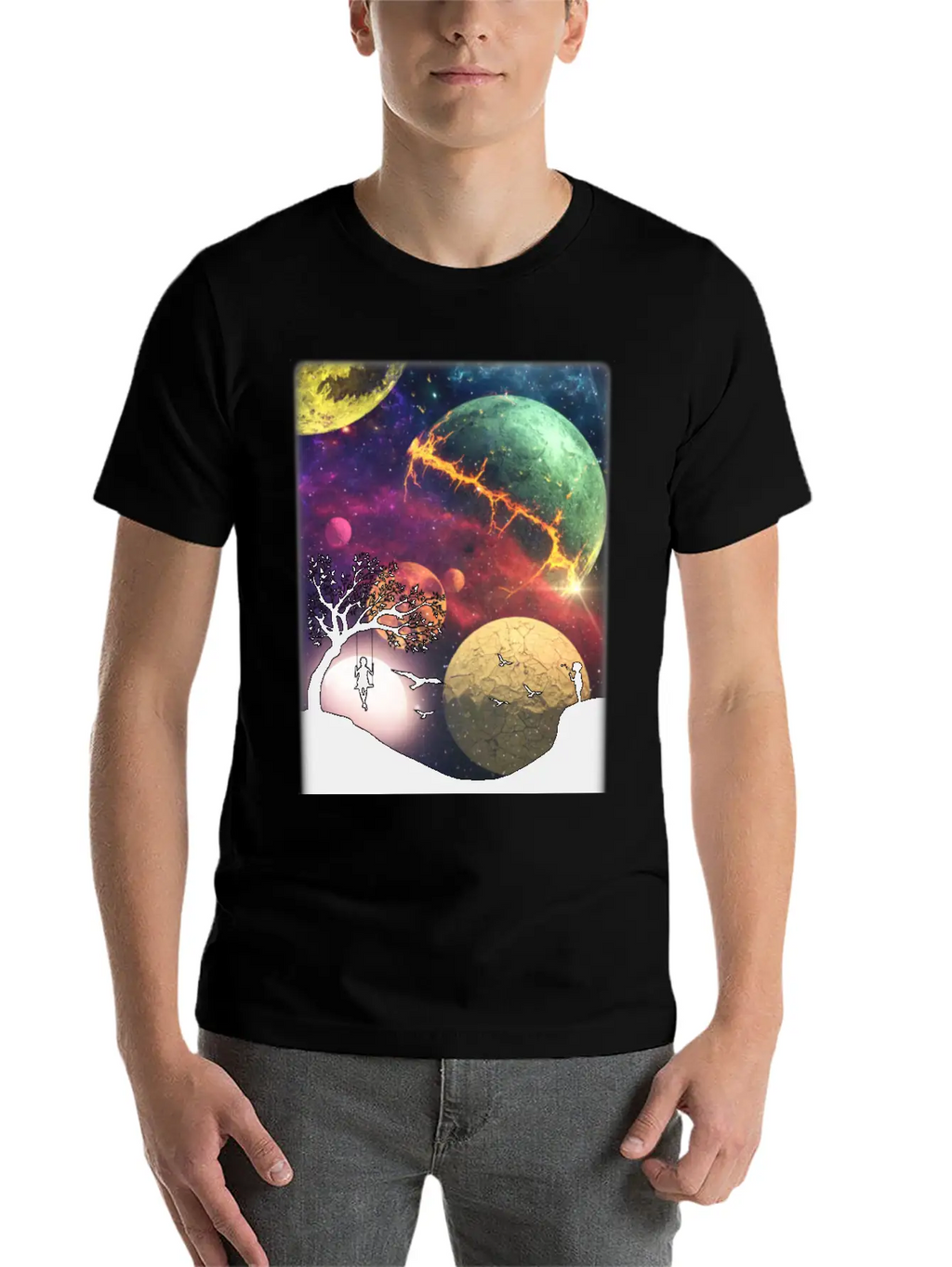 Universe Essential Cotton Tee For Daily Outfits – Unisex Style