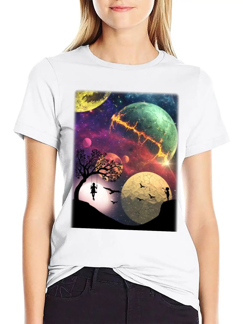 Universe Essential Cotton Tee For Daily Outfits – Unisex Style