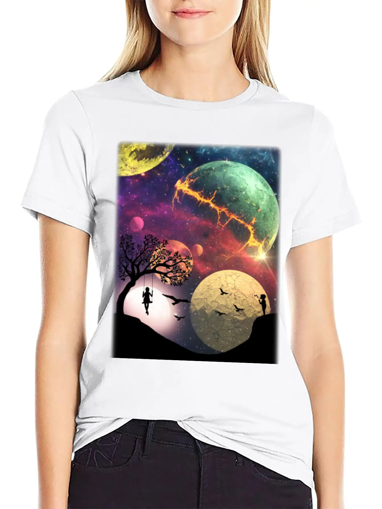 Universe Essential Cotton Tee For Daily Outfits – Unisex Style