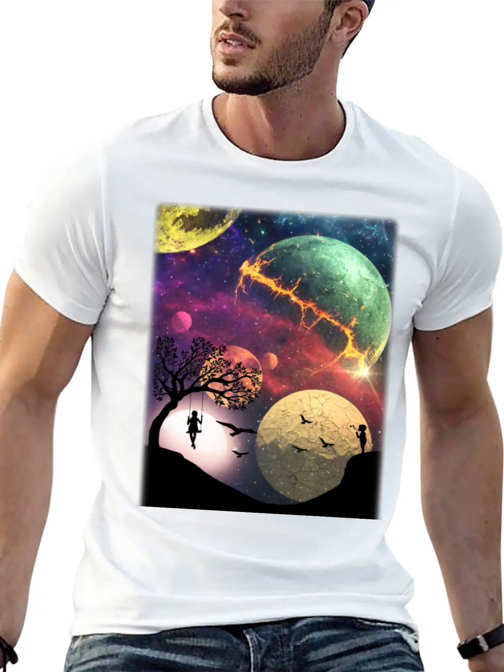 Universe Essential Cotton Tee For Daily Outfits – Unisex Style