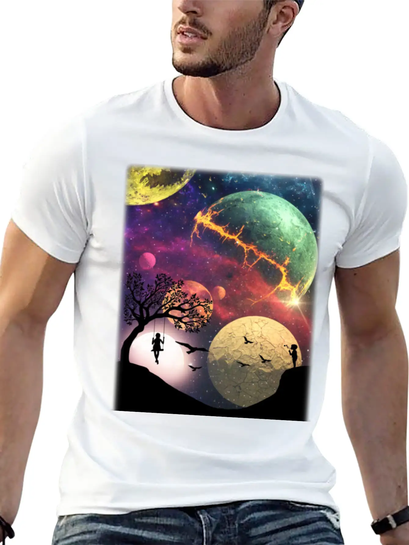 Universe Essential Cotton Tee For Daily Outfits – Unisex Style