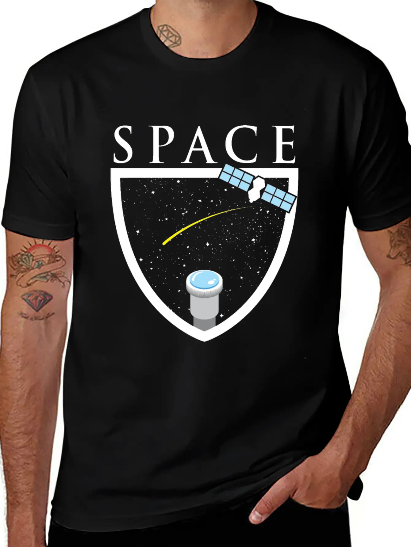Universe Space Rocket Mars Moon Breathable Graphic T-Shirt – Perfect For Casual Days