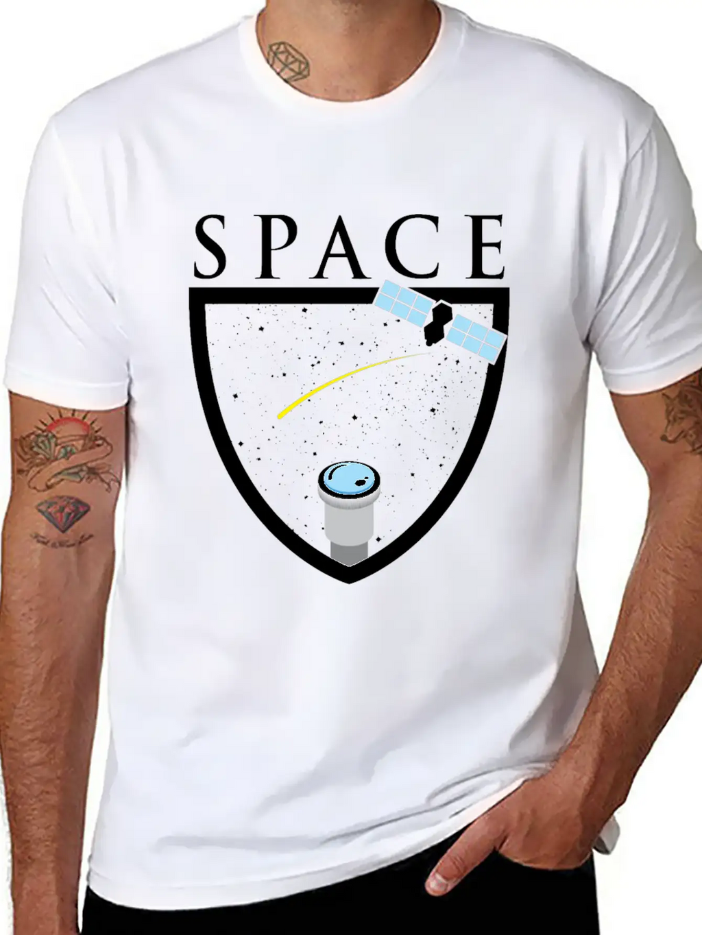 Universe Space Rocket Mars Moon Breathable Graphic T-Shirt – Perfect For Casual Days