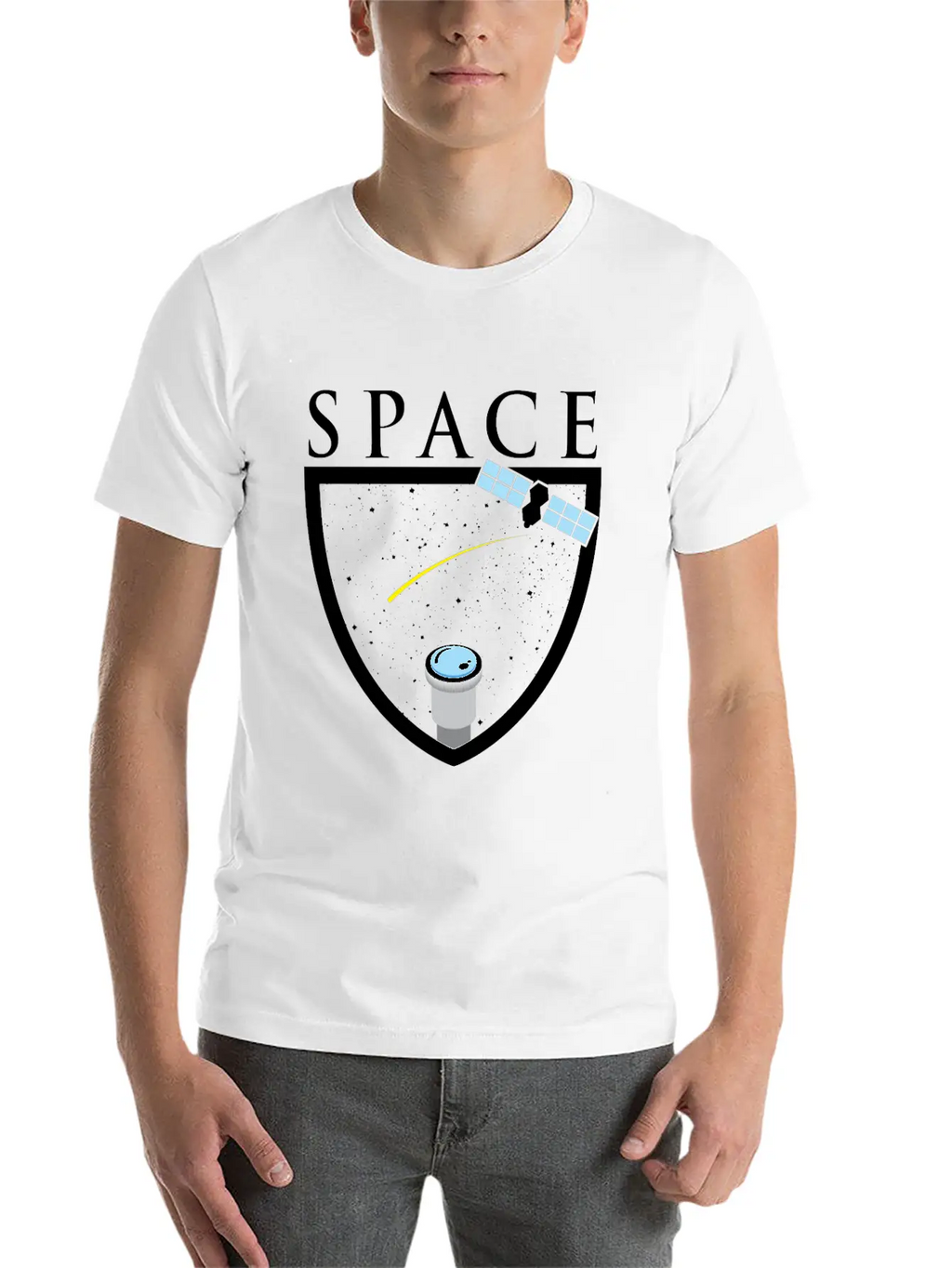 Universe Space Rocket Mars Moon Breathable Graphic T-Shirt – Perfect For Casual Days