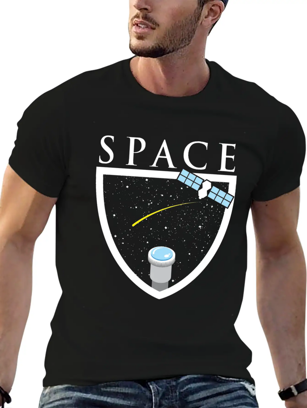 Universe Space Rocket Mars Moon Breathable Graphic T-Shirt – Perfect For Casual Days