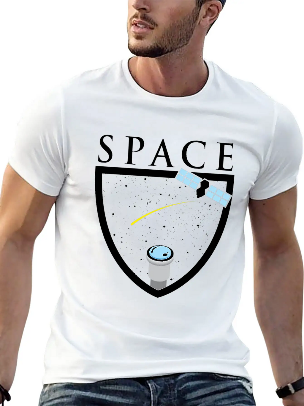 Universe Space Rocket Mars Moon Breathable Graphic T-Shirt – Perfect For Casual Days