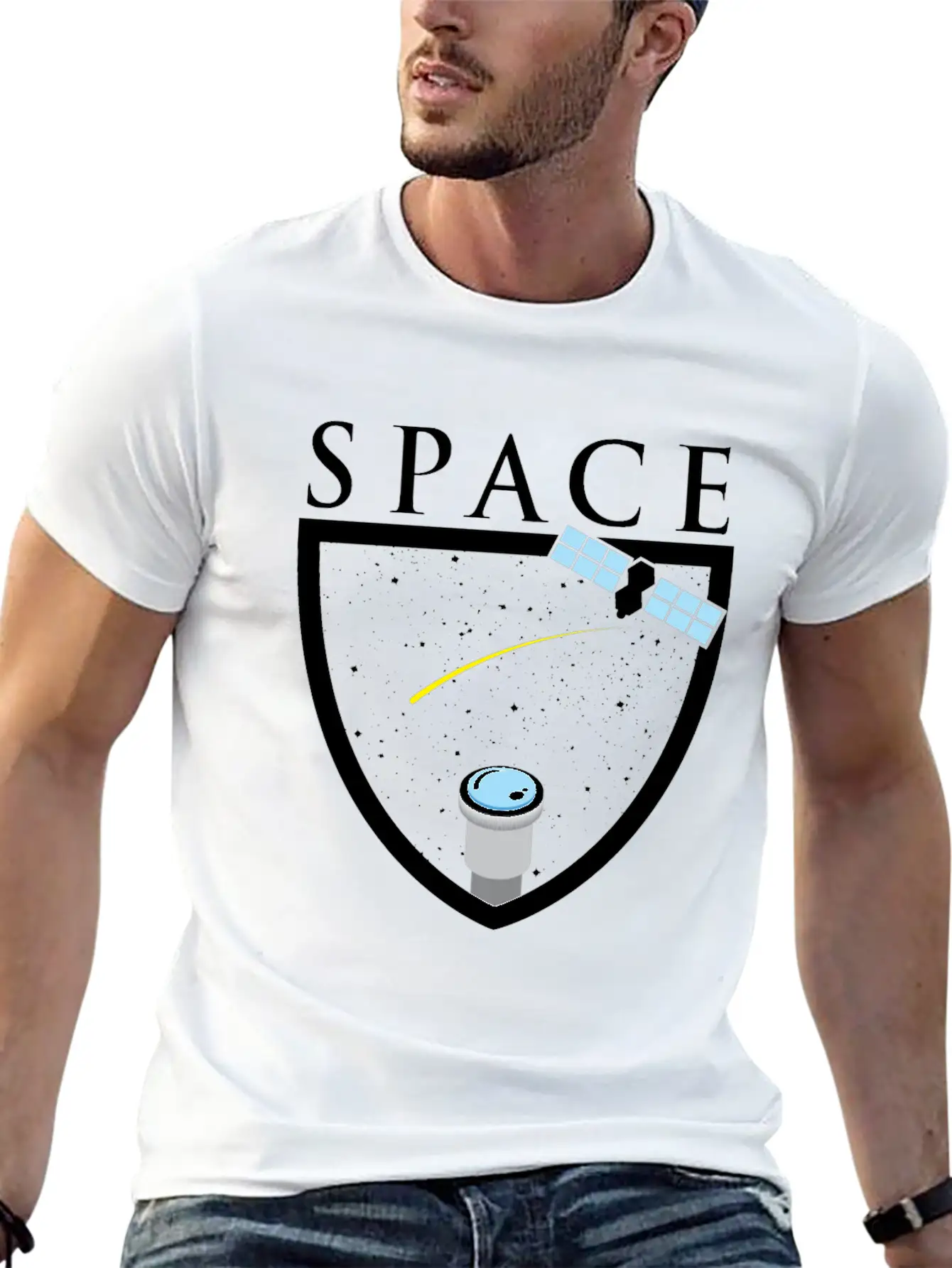 Universe Space Rocket Mars Moon Breathable Graphic T-Shirt – Perfect For Casual Days