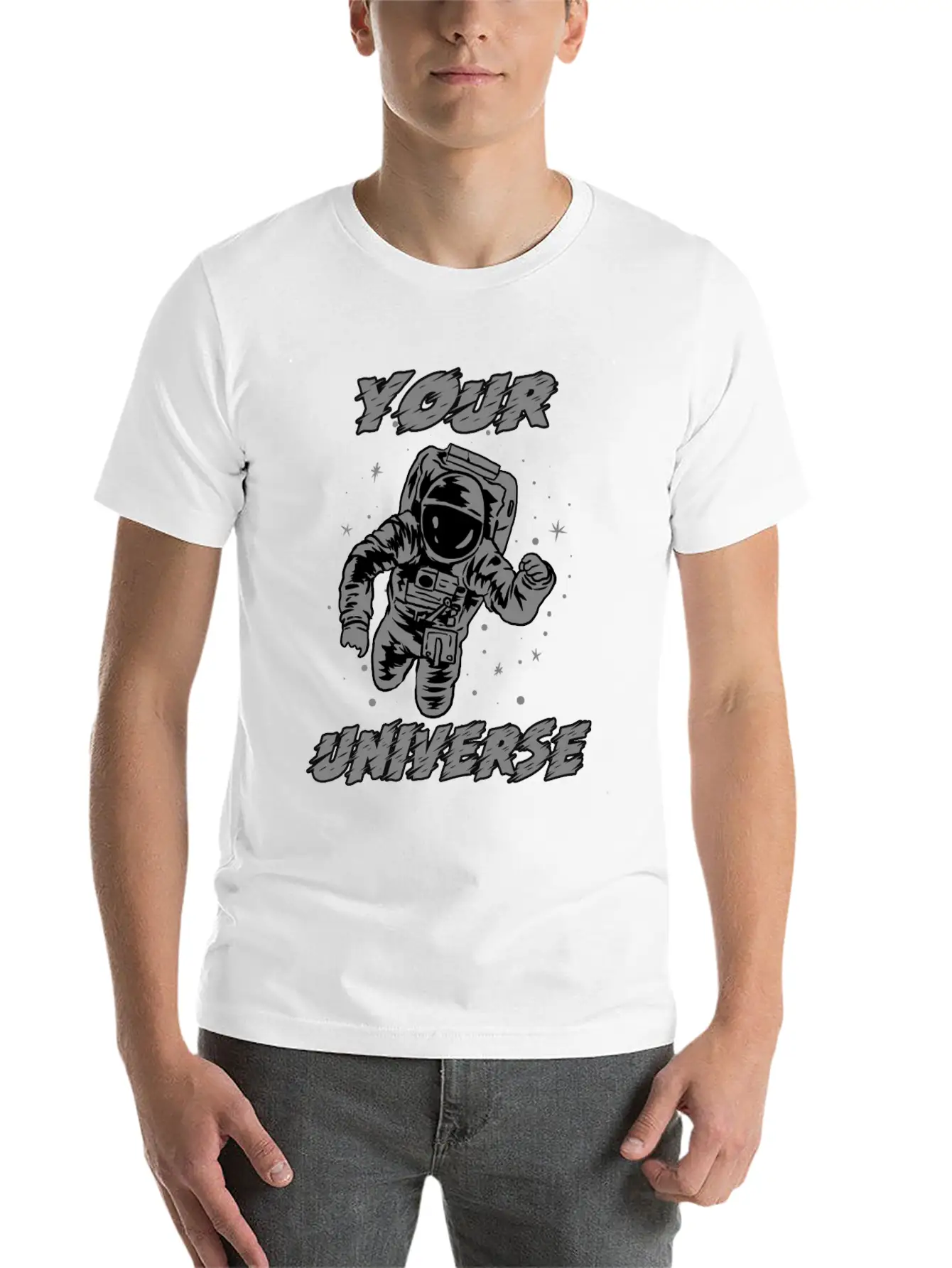 Universe Traveler Space-man Galaxies Stars Gift Basic Graphic T-Shirt – Daily Comfort In Soft Cotton